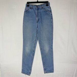 Vintage Levi’s 631 Orange Tab Light Wash High Rise Slim Straight Jeans 26 Grunge